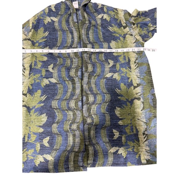 John Mark Womens Open Front Cardigan Art to Wear Blue Green Size M - Picture 5 of 7